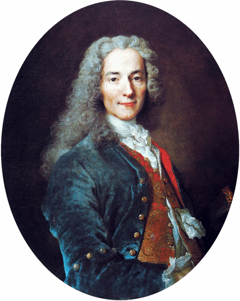 Voltaire : « Eh ! mon ami, qui vous a dit que vous descendez en droite ligne d’un Franc ? »  