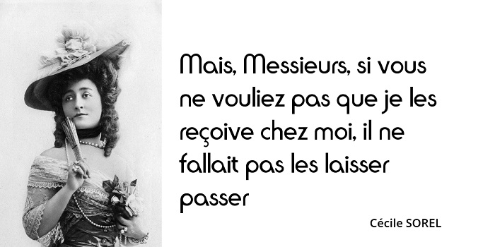 Cécile Sorel citation Cécile Sorel citation