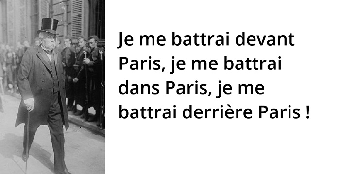 Clemenceau citation militaire Clemenceau citation militaire